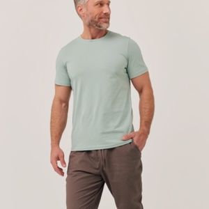 Pact Unisex Blue Mist One For All Softspun Crew Neck Tee NWT!